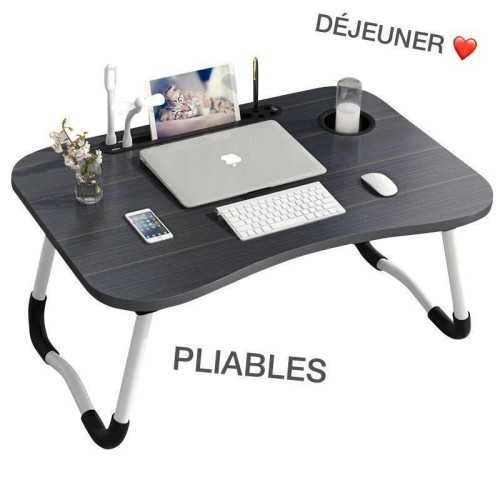 Table de lit pour ordinateur portable multifonction